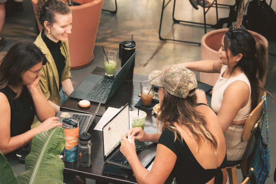 ATX Writing Club members at work