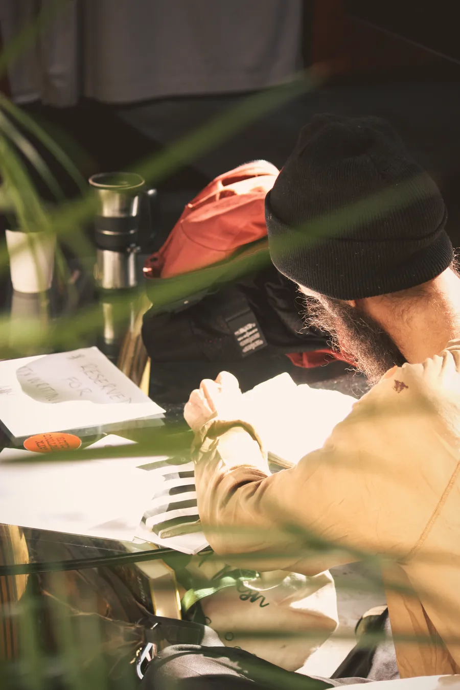A writing session